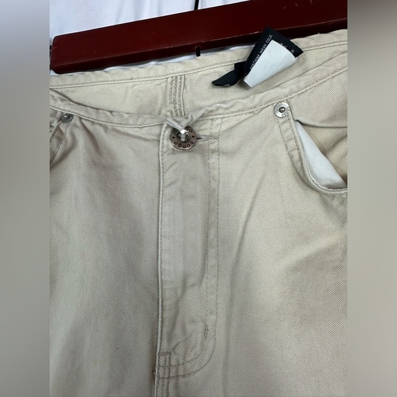 Y2K BONGO Khaki wide leg carpenter pants size 7 - Picture 5 of 9